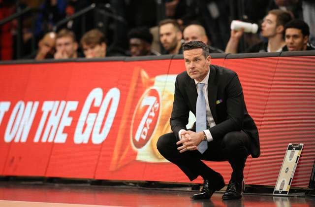 Coach Raoul Korner Towers Basketball Men Euro League on Tue 22 11 2022 Hamburg Towers London Lions