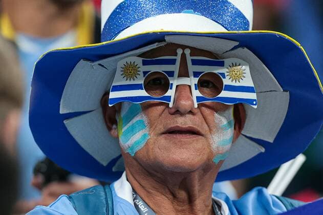 RECORD DATE NOT STATED November 28, 2022. - Lusail, Qatar. - Lusail Stadium. FIFA World Cup, WM, Weltmeisterschaft, Fussball 2022. Group H. Portugal - Uruguay. In photo: Uruguay fans DmitryxGolubovich