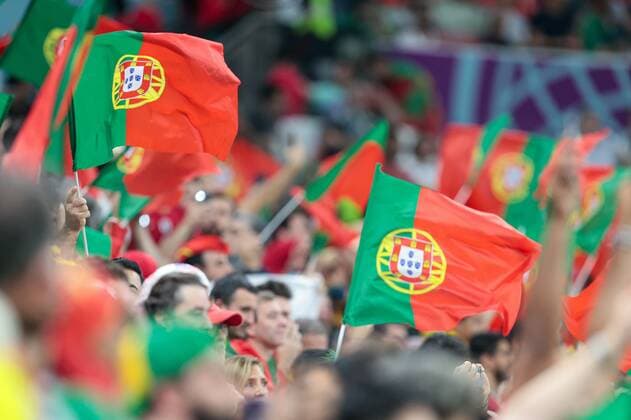 RECORD DATE NOT STATED November 28, 2022. - Lusail, Qatar. - Lusail Stadium. FIFA World Cup, WM, Weltmeisterschaft, Fussball 2022. Group H. Portugal - Uruguay. In photo: Portugal fans DmitryxGolubovich