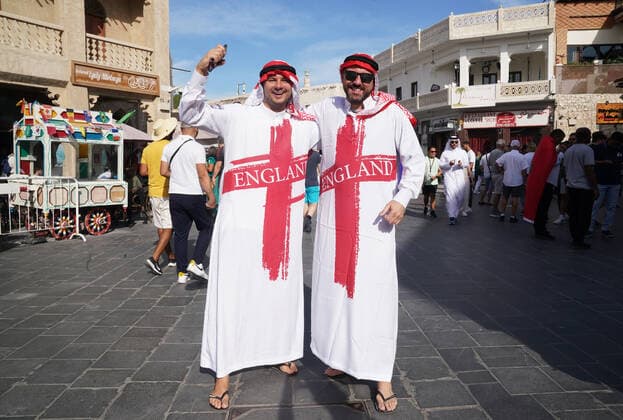 FIFA World Cup 2022, Fans of different nations on the road in Doha
