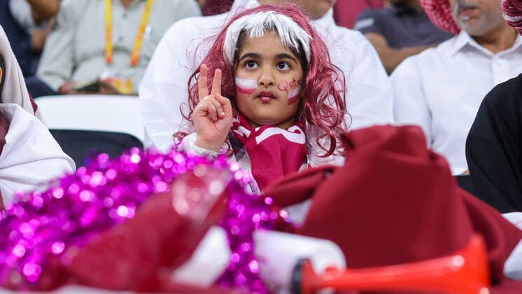 Netherlands v Qatar: Group A - FIFA World Cup, WM, Weltmeisterschaft, Fussball Qatar 2022 Qatar young fan during the World Cup match between Netherlands v Qatar , in Doha, Qatar, on November 29, 2022. NO USE POLAND Doha Qatar  Copyright: xFotoxOlimpikx originalFilename:jastrzebowski-netherla221129_npXEV.jpg