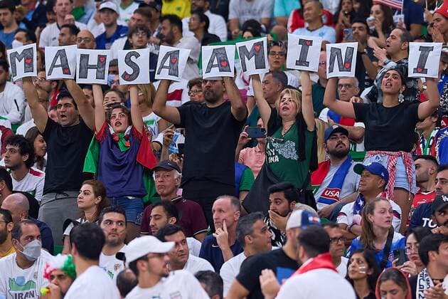 RECORD DATE NOT STATED FIFA World Cup, WM, Weltmeisterschaft, Fussball Qatar 2022 Iran vs United States Fans o Aficion during the game Iran vs United States (USA), Corresponding to Group B of the FIFA World Cup Qatar 2022, at Al Thumama Stadium, Doha, November 29, 2022. <br><br> Fans o Aficion durante el partido Iran vs Estados Unidos (EUA), correspondiente al Grupo B de la Copa Mundial de la FIFA Qatar 2022, en el Estadio Al Thumama, Doha, 29 de noviembre de 2022. DOHA DOHA QATAR  Copyright: xCristianxdexMarchenax 20221129_15933