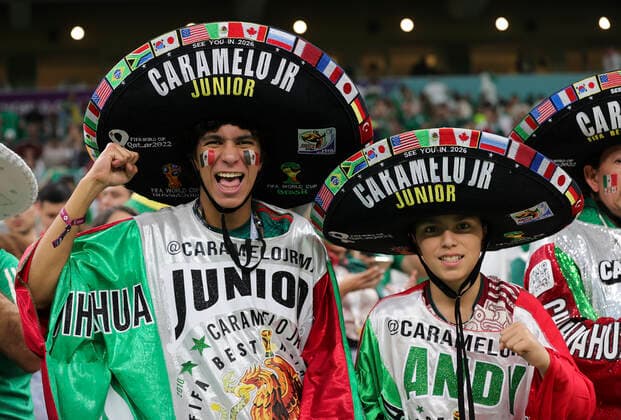 Saudi Arabia v Mexico 2022 FIFA World Cup, WM, Weltmeisterschaft, Fussball Mexico fans before the 2022 FIFA World Cup Group C match at Lusail Stadium, Lusail Content Not Available For UK Newspapers Copyright: xPaulxChestertonx FIL-17655-0011 UK Newspapers OUT