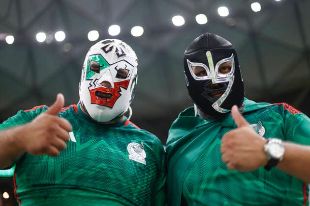 Fans of Mexico attend the FIFA soccer match of the group phase between Saudi Arabia and Mexico at Lusail stadium, Qatar 30 November 2022. World Cup 2022: Saudi Arabia and Mexico !ACHTUNG: NUR REDAKTIONELLE NUTZUNG!  Copyright: xANTONIOxLACERDAx GR3075 20221130-6573d1588cf2c8455c4602208d9a32b54e60de12
