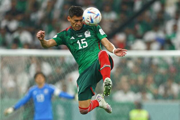 Mandatory Credit: Photo by Kieran McManus Shutterstock (13640351ax) Hector Moreno of Mexico Saudi Arabia v Mexico, FIFA World Cup, WM, Weltmeisterschaft, Fussball 2022, Group C, Football, Lusail Stadium, Al Daayen, Qatar - 30 Nov 2022 Editorial Use Only Saudi Arabia v Mexico, FIFA World Cup 2022, Group C, Football, Lusail Stadium, Al Daayen, Qatar - 30 Nov 2022 Editorial Use Only Copyright: xKieranxMcManus Shutterstockx 13640351ax