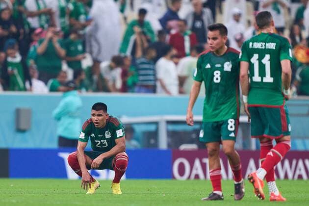 RECORD DATE NOT STATED FIFA World Cup, WM, Weltmeisterschaft, Fussball Qatar 2022 Saudi Arabia vs Mexico Jesus Gallardo of Mexico during the game Saudi Arabia vs Mexican national team, Nationalteam (Mexico), Corresponding to Group C of the FIFA World Cup Qatar 2022, at Lusail Stadium, Lusail, Doha, on November 30, 2022. <br><br> Jesus Gallardo de Mexico durante el partido Arabia Saudi vs Seleccion Nacional Mexicana (Mexico), correspondiente al Grupo C de la Copa Mundial de la FIFA Qatar 2022, en el Estadio Lusail, Lusail, Doha, el 30 de noviembre de 2022. LUSAIL DOHA QATAR Copyright: xCristianxdexMarchenax 20221130_17263