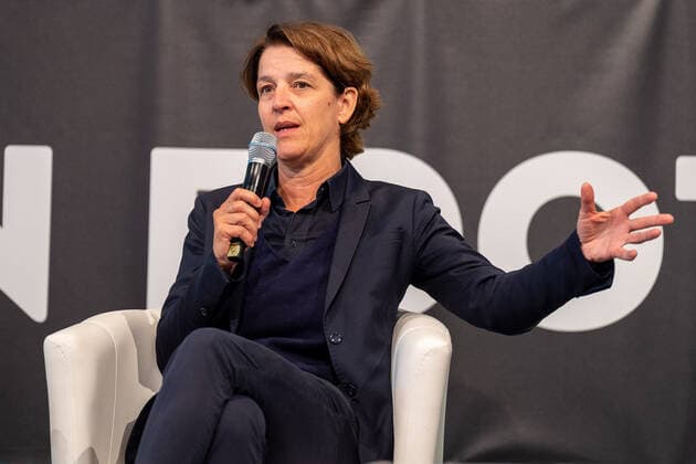Tatjana Haenni Director Womens Football Swiss Football Association, Spielmacher Konferenz, 20.10.2022 Spielmacher Konferenz, 20.10.2022 Koeln *** Tatjana Haenni Director Womens Football Swiss Football Association, Playmaker Conference, 20 10 2022 Playmaker Conference, 20 10 2022 Koeln Copyright: xEibner-Pressefoto FabianxFriesex EP_EER