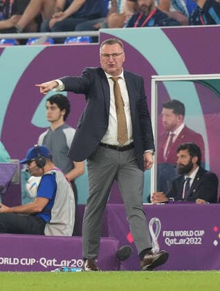 30 11 2022, Stadium 974, Doha, QAT, World Cup FIFA 2022, Group C, Poland vs Argentina, in picture Poland s coach Czeslaw Michniewicz Doha Stadium 974 Qatar  eu-images-506