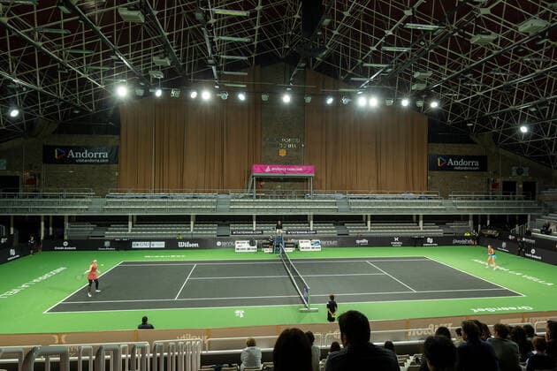 WTA, Tennis Damen Open Credit Andorra 2022 - WTA 125 - DAY 3 Poliesportiu d Andorra where the Open Credit Andorra 2022 of the WTA is held in Andorra La Vella, Andorra. Andorra La Vella Andorra  Copyright: xMartinxSilvaxCosentinox originalFilename:silvacosentino-poliespo221130_npRmq.jpg
