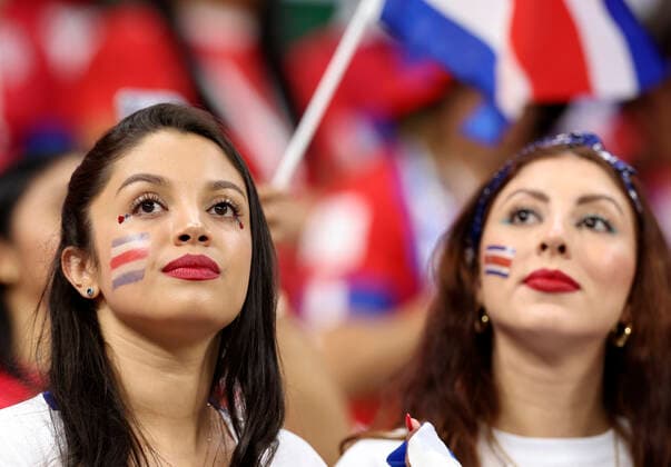 (221201) -- AL KHOR, Dec. 1, 2022 -- Fans react before the Group E match between Costa Rica and Germany at the 2022 FIFA World Cup, WM, Weltmeisterschaft, Fussball at Al Bayt Stadium in Al Khor, Qatar, Dec. 1, 2022. ) (SP)QATAR-AL KHOR-2022 WORLD CUP-GROUP E-CRC VS GER HanxYan 