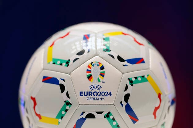 The official match ball of the upcoming UEFA EURO 2024, at the presentation of the plans for the European Football Championship 2024 UEFA EURO 2024 in Germany A total of five European Football Championship matches are to be played in Cologne at the RheinEnergie Stadium, including four preliminary round matches and one round of 16 Cologne, 01 12 2022 NRW Germany Copyright: xChristophxHardtx