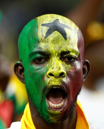 A Ghanaian fan attends today a group stage match of the Qatar 2022 Soccer World Cup between Ghana and Uruguay at the Al-Janoub stadium in Al-Wakrah, Qatar 02 December 2022. Soccer World Cup 2022: Ghana - Uruguay !ACHTUNG: NUR REDAKTIONELLE NUTZUNG!  Copyright: xRodrigoxJiménezx GR5057 20221202-89673820c344173ebdadfde6eb60e8d803591783