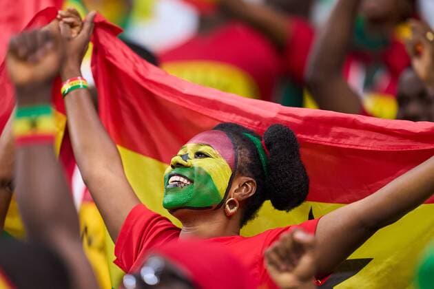 RECORD DATE NOT STATED FIFA World Cup, WM, Weltmeisterschaft, Fussball Qatar 2022 Ghana vs Uruguay Fans o Aficion during the game Ghana vs Uruguay, Corresponding to Group H of the FIFA World Cup Qatar 2022, at Al Janoub Stadium, Al Wakrah, Doha, on December 02, 2022. <br><br> Fans o Aficion durante el partido Ghana vs Uruguay, correspondiente al Grupo H de la Copa Mundial de la FIFA Qatar 2022, en el Estadio Al Janoub, Al Wakrah, Doha, el 02 de Diciembre de 2022. AL WAKRAH DOHA QATAR  Copyright: xCristianxdexMarchenax 20221202_1086