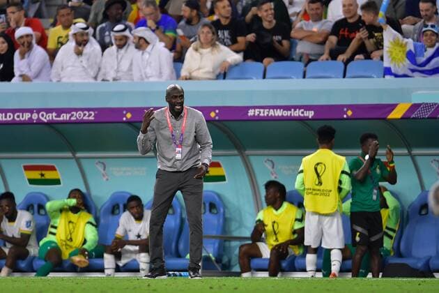 RECORD DATE NOT STATED FIFA World Cup, WM, Weltmeisterschaft, Fussball Qatar 2022 Ghana vs Uruguay Otto Addo head coah of Ghana during the game Ghana vs Uruguay, Corresponding to Group H of the FIFA World Cup Qatar 2022, at Al Janoub Stadium, Al Wakrah, Doha, on December 02, 2022. <br><br> Otto Addo Director Tecnico ede Ghana durante el partido Ghana vs Uruguay, correspondiente al Grupo H de la Copa Mundial de la FIFA Qatar 2022, en el Estadio Al Janoub, Al Wakrah, Doha, el 02 de Diciembre de 2022. AL WAKRAH DOHA QATAR  Copyright: xAdrianxMaciasx 20221202_1543