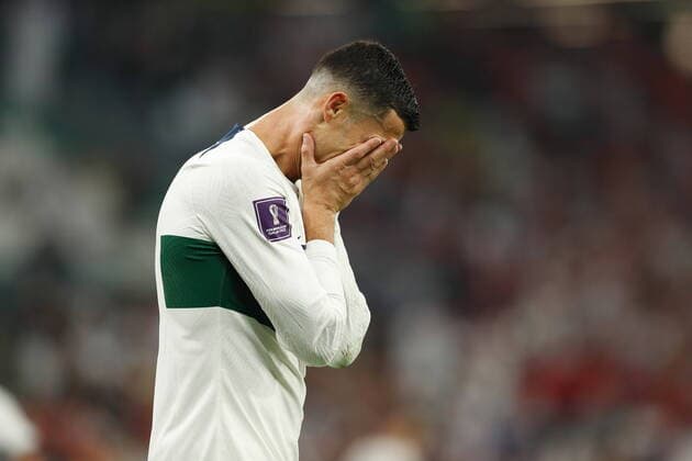 Sport Bilder des Tages Cristiano Roneldo (POR), DECEMBER 2, 2022 - Football Soccer : Ronaldo regret after miss chance during FIFA World Cup, WM, Weltmeisterschaft, Fussball Qatar 2022 Group stage Group H match between Korea 2-1 Portugal at the Education City Stadium in Doha, Qatar. Noxthirdxpartyxsales  (205387530)