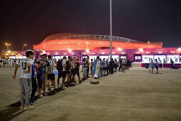 RECORD DATE NOT STATED FIFA World Cup, WM, Weltmeisterschaft, Fussball Qatar 2022 Argentina vs Australia OF Fans o Aficion during the game Argentina vs Australia, corresponding to the round of 16 of the FIFA World Cup Qatar 2022, at Ahmad Bin Ali Stadium, Al Rayyan, Doha, on December 03, 2022. <br><br> Fans o Aficion durante el partido Argentina vs Australia, correspondiente a los octavos de final de la Copa Mundial de la FIFA Catar 2022, en el Estadio Ahmad Bin Ali, Al Rayyan, Doha, el 03 de Diciembre de 2022 AL RAYYAN DOHA QATAR  Copyright: xAdrianxMaciasx 20221203_2614