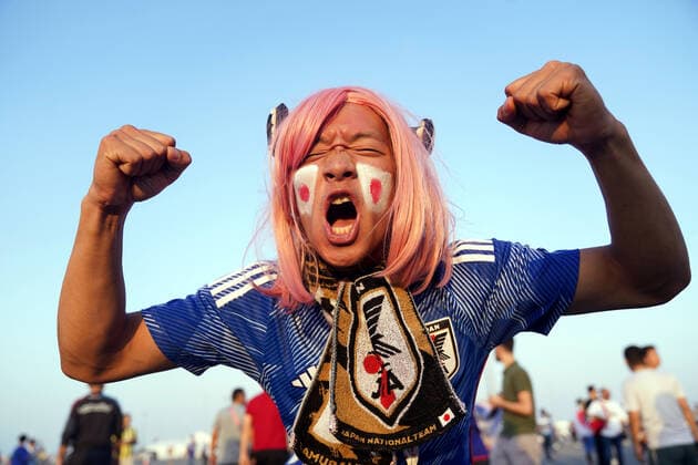 FIFA World Cup 2022, Japan - Croatia, Fans before the match