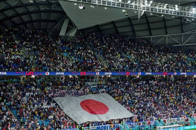 RECORD DATE NOT STATED FIFA World Cup, WM, Weltmeisterschaft, Fussball Qatar 2022 Japan vs Croatia OF Fans o Aficion during the game Japan vs Croatia, corresponding to the round of 16 of the FIFA World Cup Qatar 2022, at Al Janoub, Al Wakrah, Doha, on December 05, 2022. <br><br> Fans o Aficion durante el partido Japon vs Croacia correspondiente a los octavos de final de la Copa Mundial de la FIFA Catar 2022, en el Estadio Al Janoub, Al Wakrah, Doha, el 05 de Diciembre de 2022 AL WAKRAH DOHA QATAR  Copyright: xJorgexMartinezx 20221205_4130