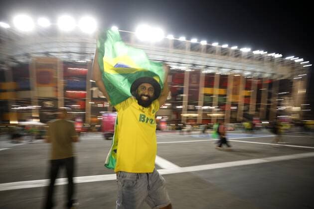 Sport Bilder des Tages RECORD DATE NOT STATED FIFA World Cup, WM, Weltmeisterschaft, Fussball Qatar 2022 Brazil vs Korea Republic OF during the game Brazil vs Korea Republic, corresponding to the round of 16 of the FIFA World Cup Qatar 2022, at 974 Stadium, Ras Abu Aboud, Doha, on December 05, 2022. <br><br> durante el partido Brasil vs Republica de Corea, correspondiente a los octavos de final de la Copa Mundial de la FIFA Catar 2022, en el Estadio 974 Stadium, Ras Abu Aboud, Doha, el 05 de Diciembre de 2022 RAS ABU ABOUD DOHA QATAR  Copyright: xAndresxPinax 20221205_4516