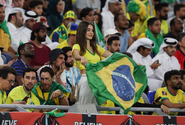 Football - 2022 FIFA World Cup, WM, Weltmeisterschaft, Fussball Qatar - Round Sixteen - Brazil vs South Korea - Stadium 974, Doha - Monday 4th December 2022 Fans are seen 