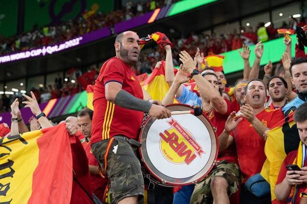 RECORD DATE NOT STATED FIFA World Cup, WM, Weltmeisterschaft, Fussball Qatar 2022 Morocco vs Spain OF Fans o Aficion during the game Morocco vs Spain, corresponding to the round of 16 of the FIFA World Cup Qatar 2022, at Education City Stadium, Doha, on December 06, 2022. <br><br> Fans o Aficion durante el partido Marruecos vs Espana, correspondiente a los octavos de final de la Copa Mundial de la FIFA Catar 2022, en el Estadio de la Ciudad de la Educacion, Doha, el 06 de Diciembre de 2022 DOHA DOHA QATAR  Copyright: xDavidxLeahx 20221206_5186