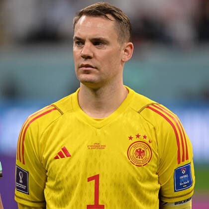 Al-Khor, Al-Bayt Stadium, 27.11.22, QAT, Herren, FIFA World Cup, WM, Weltmeisterschaft, Fussball 2022, Spanien-Deutschland Bild: Torwart Manuel NEUER (Deutschland) Nur fuer journalistische Zwecke! Only for editorial use! Gemaess den Vorgaben der FIFA ist es untersagt, in dem Stadion und oder vom Spiel angefertigte Fotoaufnahmen in Form von Sequenzbildern und oder videoaehnlichen Fotostrecken zu verwerten bzw. verwerten zu lassen. FIFA regulations prohibit any use of photographs as image sequences and or quasi-video. Katar *** Al Khor, Al Bayt Stadium, 27 11 22, QAT, Men, FIFA WORLD CUP 2022, Spain Germany Picture Goalkeeper Manuel NEUER Germany For journalistic use only Only for editorial use In accordance with FIFA regulations, it is prohibited to exploit or have exploited photographs taken in the stadium and or from the match in the form of sequence images and or video-like photo series FIFA regulations prohibit any use of photographs as image sequences and or quasi video Qatar