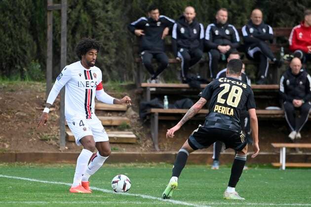 MARCELLA ,SPAIN - DECEMBER 8 : Dante Ex player standard pictured during friendly match Standard v OGC Nice on December 8, 2022 in Marbella,Spain 08 12 2022 ( Winter stage 2022 - Standard v OGC Nice PhotoNews Panoramic 