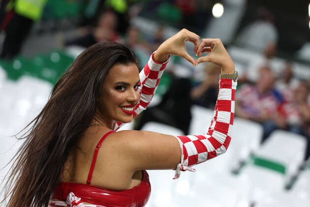 Croatia v Brazil: Quarter Final - FIFA World Cup, WM, Weltmeisterschaft, Fussball Qatar 2022 AL RAYYAN, QATAR - DECEMBER 09: Croatian fans before the start of the FIFA World Cup Qatar 2022 quarter final match between Croatia and Brazil at Education City Stadium on December 9, 2022 in Al Rayyan, Qatar. GoranxStanzl PIXSELL