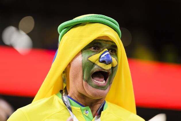 RECORD DATE NOT STATED FIFA World Cup, WM, Weltmeisterschaft, Fussball Qatar 2022 Croatia vs Brazil CF Fans o Aficion during the game Croatia vs Brazil, corresponding to the Quarterfinal of the FIFA World Cup Qatar 2022, at Education City Stadium, Doha, on December 09, 2022. <br><br> Fans o Aficion durante el partido Croacia vs Brasil, correspondiente a los cuartos de final de la Copa Mundial de la FIFA Catar 2022, en el Estadio de la Ciudad de la Educacion, Doha, el 09 de Diciembre de 2022 DOHA DOHA QATAR  Copyright: xMarcioxMachadox 20221209_6232