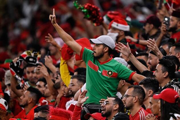 RECORD DATE NOT STATED FIFA World Cup, WM, Weltmeisterschaft, Fussball Qatar 2022 Morocco vs Portugal CF Fans o Aficion during the game Morocco vs Portugal, corresponding to the Quarterfinal of the FIFA World Cup Qatar 2022, at Al Thumama Stadium, Doha, on December 10, 2022. <br><br> Fans o Aficion durante el partido Marruecos vs Portugal, correspondiente a los cuartos de final de la Copa Mundial de la FIFA Catar 2022, en el Estadio Al Thumama, Doha, el 10 de Diciembre de 2022 DOHA DOHA QATAR  Copyright: xJorgexMartinezx 20221210_7924
