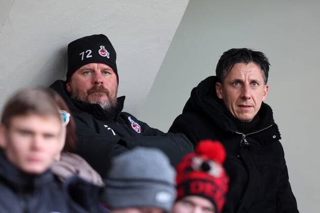Sports 1 FC Cologne vs SC Freiburg, football women, 1 Bundesliga, among the spectators from left Steffen Baumgart, Christian Keller 1 FC Cologne , picture , 11 12 2022