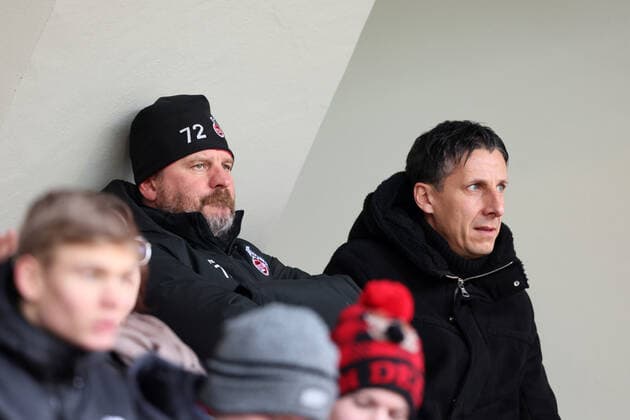 Sports 1 FC Cologne vs SC Freiburg, football women, 1 Bundesliga, among the spectators from left Steffen Baumgart, Christian Keller 1 FC Cologne , picture , 11 12 2022