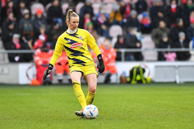GERMANY, COLOGNE - DECEMBER 11, 2022: Jasmin Pal. The match of Women Bundesliga 1.FC Koeln vs SC Freiburg  Copyright: xVITALIIxKLIUIEVx
