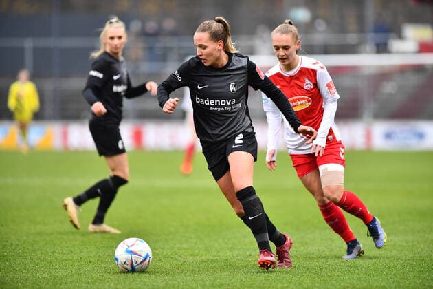 GERMANY, COLOGNE - DECEMBER 11, 2022: Lisa Karl. The match of Women Bundesliga 1.FC Koeln vs SC Freiburg  Copyright: xVITALIIxKLIUIEVx