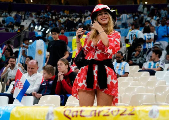 QAT: Argentina v Croatia. FIFA World Cup, WM, Weltmeisterschaft, Fussball Qatar 2022. Semi-final Croatia fans during the FIFA World Cup Qatar 2022 match, Semi-final between Argentina and Croatia played at Lusail Stadium on Dec 13, 2022 in Lusail, Qatar. Copyright: xBaguxBlancox xPRESSINx WC_221213_001