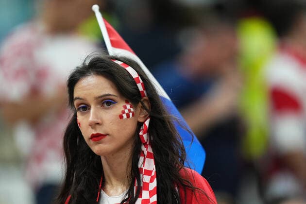 QAT: Argentina v Croatia. FIFA World Cup, WM, Weltmeisterschaft, Fussball Qatar 2022. Semi-final Croatia fans during the FIFA World Cup Qatar 2022 match, Semi-final between Argentina and Croatia played at Lusail Stadium on Dec 13, 2022 in Lusail, Qatar. Copyright: xBaguxBlancox xPRESSINx WC_221213_018