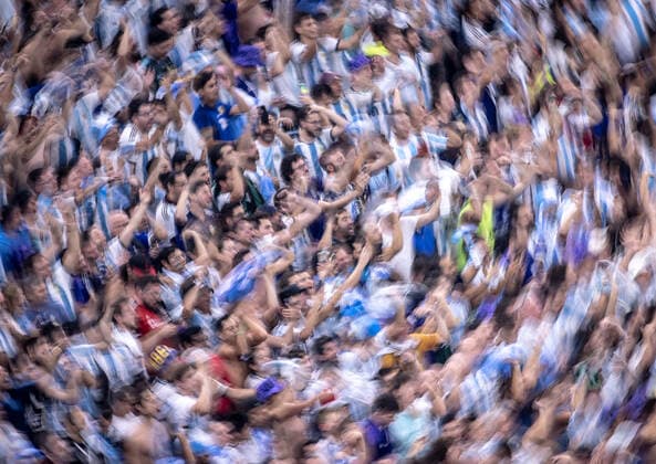 Argentina vs Croatia Supporters during Argentina vs Croatia at Lusail Stadium in Doha, Catar, today December 13, 2022. Copyright: xx AB4I5526