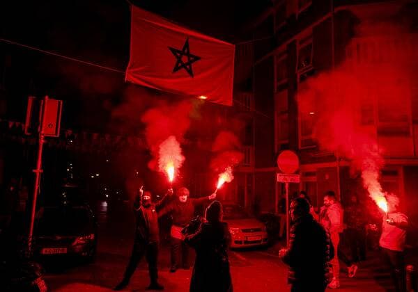 FIFA World Cup 2022, France - Morocco, fans riot in the streets of The Hague