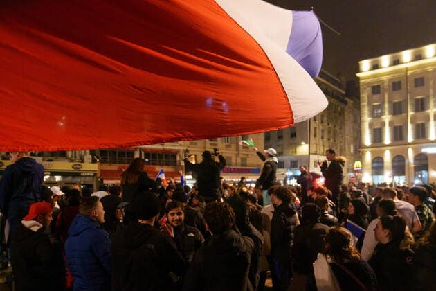 FIFA World Cup 2022, France - Morocco, fans celebrate reaching the final in Marseille
