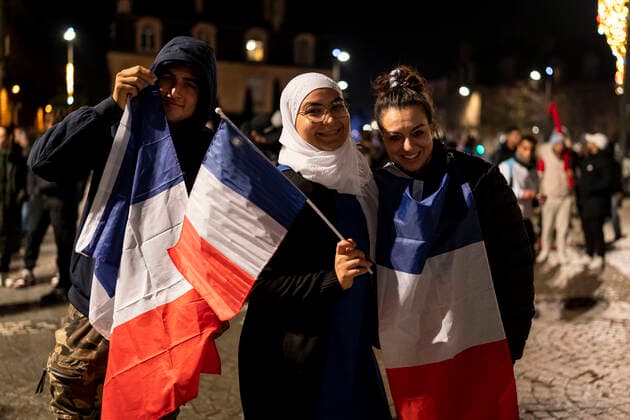 FIFA World Cup 2022, France - Morocco, Fans Celebrate Making it to the Final in Bordeaux