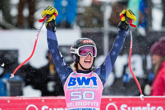 Bilder des Jahres 2022, Sport 12 Dezember Sport Themen der Woche KW50 Sport Bilder des Tages 16.12.2022, St. Moritz, Corviglia, FIS Ski World Cup: St. Moritz Women Downhill, 50 Tricia Mangan of USA St. Moritz Corviglia Graubunden Switzerland *** 16 12 2022, St Moritz, Corviglia, FIS Ski World Cup St Moritz Women Downhill, 50 Tricia Mangan of USA St Moritz Corviglia Graubunden Switzerland  Copyright: xJustPictures.ch JarixPestelaccix
