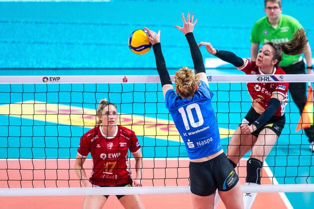 Bilder des Jahres 2022, Sport 12 Dezember Sport Themen der Woche KW50 Sport Bilder des Tages Volleyball-Bundesliga, SC Potsdam - VC Wiesbaden VBL Volleyball-Bundesliga; SC Potsdam - VC Wiesbaden *** Volleyball Bundesliga, SC Potsdam VC Wiesbaden VBL Volleyball Bundesliga SC Potsdam VC Wiesbaden Copyright: xBEAUTIFULxSPORTS NicolxMarschallx
