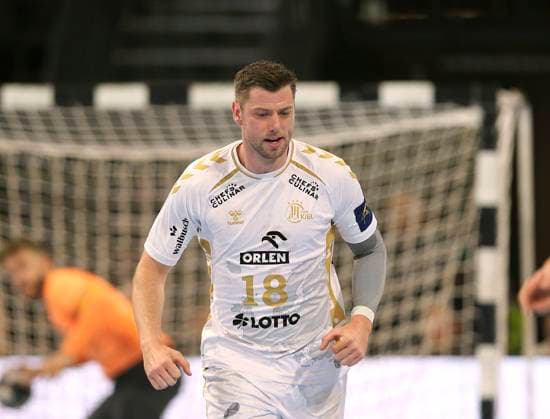 Photo skeptical face at Niclas Ekberg Kiel Handball Men Thu 24 11 2022 Champions League THW Kiel CF Barcelona 30 30