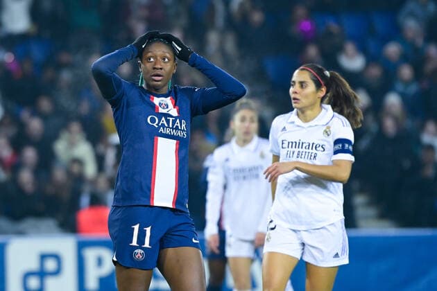 Attitude - Deception de Kadidiatou Diani ( 11 - PSG ) - FOOTBALL : PSG vs Real Madrid - Ligue des Champions Feminine - 16 12 2022 FedericoPestellini Panoramic 