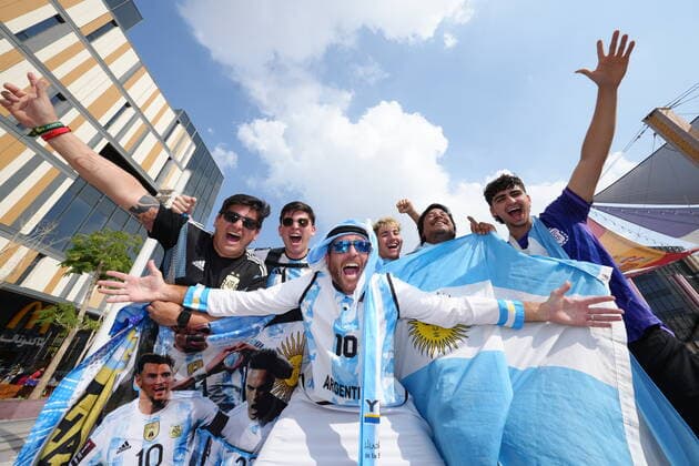 FIFA World Cup 2022, Final, Argentina fans in Qatar