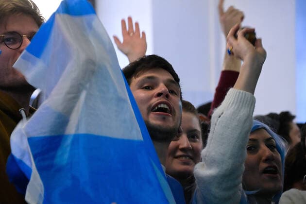 Les supporters de l Argentine au Cafe El Sur Ã Paris - ambiance - FOOTBALL : Les supporters de l Argentine - Paris - 18 12 2022 FedericoPestellini Panoramic 