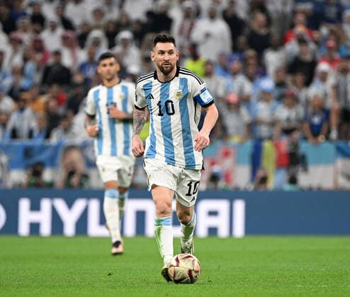 Fussball, Herren, Saison 2022 23, WM in Katar, Finale, Argentinien - Frankreich im Lusail Iconic Stadium in Lusail, Lionel Messi (Argentinien), 18.12. 2022, *** Football, men, 2022 23 season, World Cup in Qatar, final, Argentina France at Lusail Iconic Stadium in Lusail, Lionel Messi Argentina , 18 12 2022, Copyright: xMatthiasxKochx
