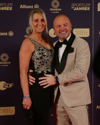 Baden Baden , Sportsman of the year 2022 , Sven ottke with wife