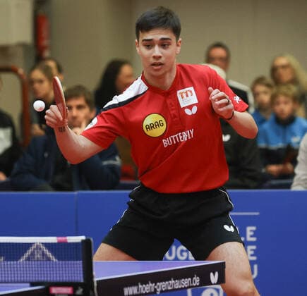 Kay Stumper Duesseldorf , TTC Zugbruecke Grenzau PSV Borussia Duesseldorf,, 10 Matchday, Table Tennis Bundesliga Men, 18 12 2022, TTC Zugrbuecke Grenzau PSV Borussia Duesseldorf,, 10 Matchday, Table Tennis Bundesliga Men, 18 12 2022, Photo EIBNER Joerg Niebergall Hoehr Grenzhausen Copyright: xJoergxNiebergall Eibner-Pressefox EP_JNL