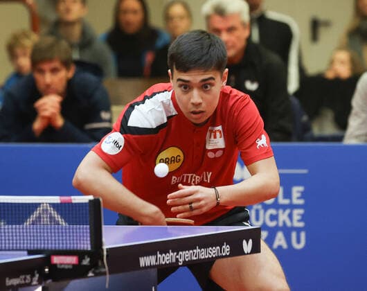 Kay Stumper Duesseldorf , TTC Zugbruecke Grenzau PSV Borussia Duesseldorf,, 10 Matchday, Table Tennis Bundesliga Men, 18 12 2022, TTC Zugrbuecke Grenzau PSV Borussia Duesseldorf,, 10 Matchday, Table Tennis Bundesliga Men, 18 12 2022, Photo EIBNER Joerg Niebergall Hoehr Grenzhausen Copyright: xJoergxNiebergall Eibner-Pressefox EP_JNL